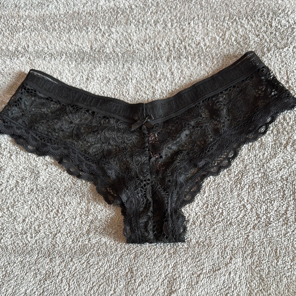 Victoria's Secret Black Lace Panties